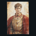 Medieval Prince Geschirrtuch<br><div class="desc">A Watercolour portrait of a Medieval prince</div>