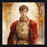 Medieval Prince Poster<br><div class="desc">A Watercolour portrait of a Medieval prince</div>