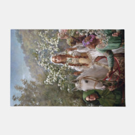 Medieval Queen Guinevere (by John Collier) Fußmatte