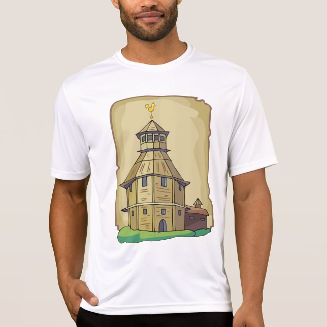 Medieval Wooden Watchtower and Fortress T-Shirt (Vorderseite)