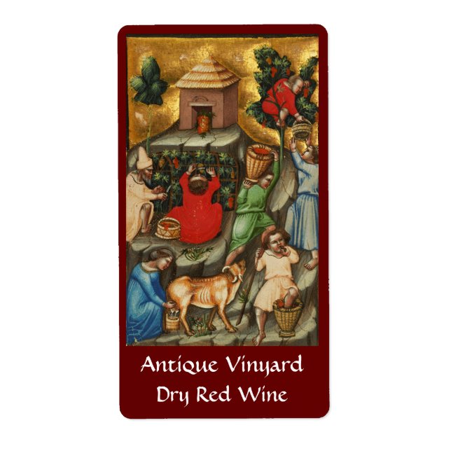 MEDIEVALISIERTE WEINHALBUNG HARVEST Antique Grapev (Vorne)