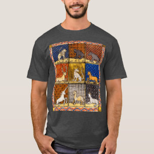 MEDIEVENT BESTIARY FANTASTISCHE TIERE IN GOLD RED  T-Shirt