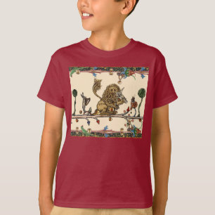 MEDIEVENT BESTIARY MAKING MUSIC Violinist Lion,Har T-Shirt