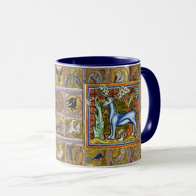 MEDIEVENT BESTIARY, UNICORN,FANTASTISCHE TIERE TASSE (VorderseiteRechts)