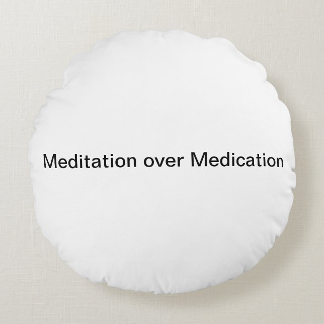 Medikation über die Medikation Rundes Kissen (Vorderseite)
