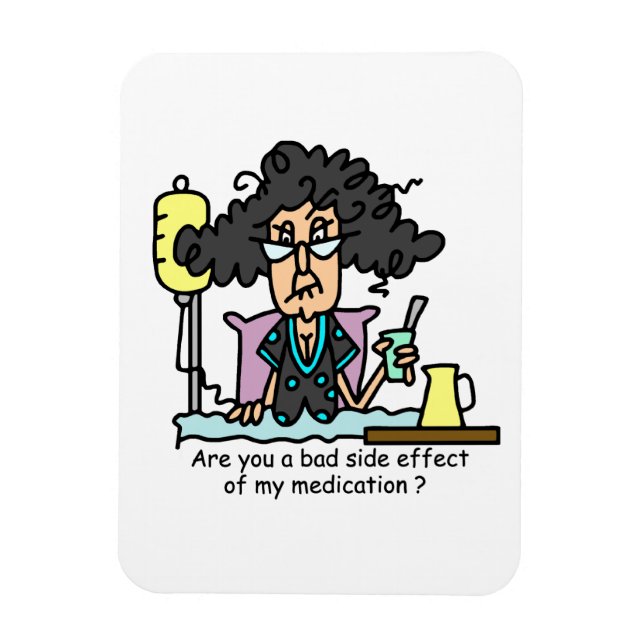 Medikations-Nebenwirkungs-dunkles Haar Magnet (Vertikal)