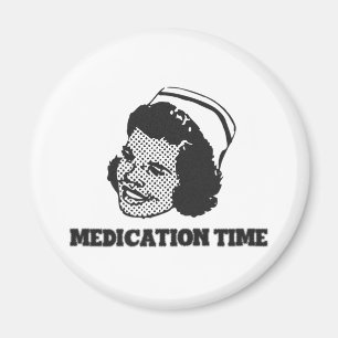 Medikations-Zeit-lustiger Magnet