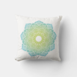 Medikationskissen mit Mandala aquamarin grün Kissen