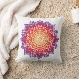 Medikationskissen warm Farbe Mandala Kissen
