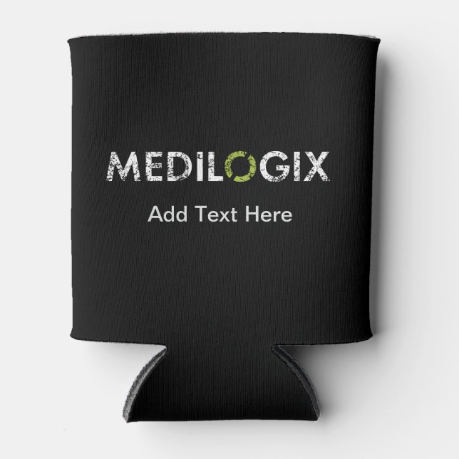 MEDILOGIX kann störenden Logo-Text abkühlen Dosenkühler (Vorderseite)