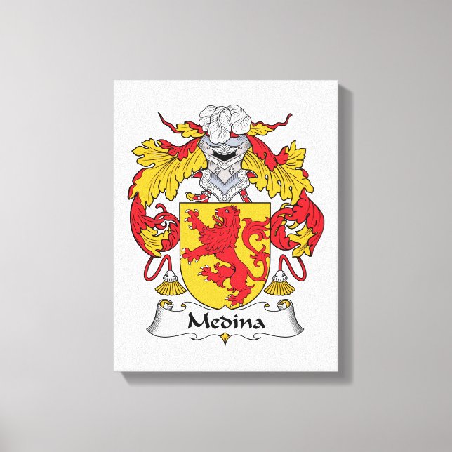 Medina Familienwappen Leinwanddruck (Vorderseite)