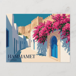 Medina von Hammamet Tunesien Postkarte