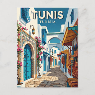 Medina von Tunis Tunesien Postkarte