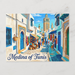 Medina von Tunis Tunesien Postkarte