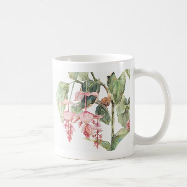 Medinilla Botanische Kunst, Dichtung und Musik Kaffeetasse (Rechts)