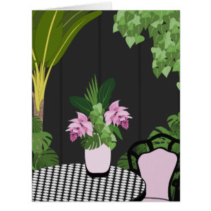 Medinilla Table Centre Pièce Jardin Carte de voeux