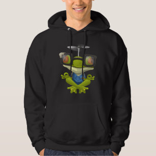Meditate Frog Yoga Toy Brille entspannt Fit Hoodie