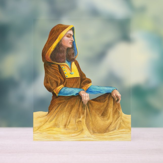 Meditation Acrylschild (Neutral)