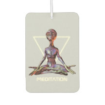 Meditation. Alien in ruhiger Pose
