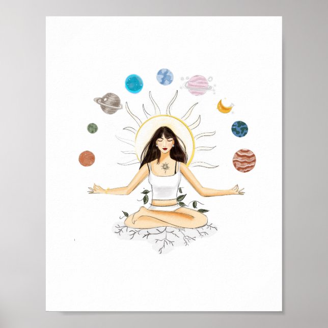 Meditation art poster (Vorne)