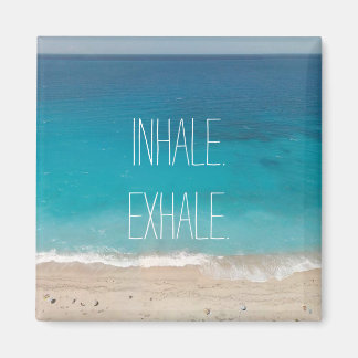 Meditation Atemzug Schöner Strand Frühjahr 2023 Magnet