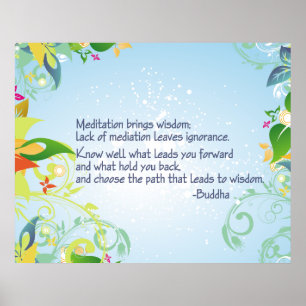 Meditation Buddha Poster