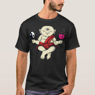 Meditation buddhistischer Mönch Zen Buddha Om T-Shirt