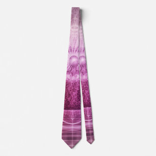 Meditation Chakra Zen Lila Men's Neck Tie Krawatte