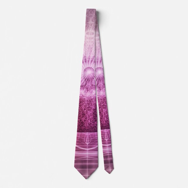 Méditation Chakra Zen Purple Cravate masculin (Devant)