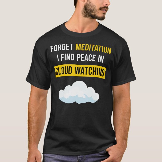 Meditation Cloud Watching T-Shirt (Vorderseite)