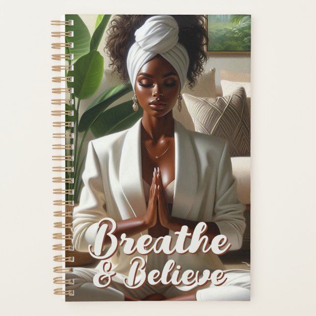 Méditation de la prière de la femme afro-américain (Devant)