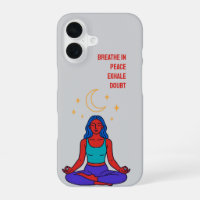 Méditation de lune minimaliste iPhone 16 Coque