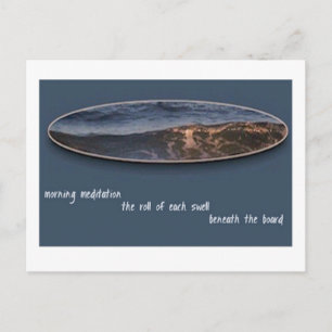 Méditation du matin Carte postale Haiku