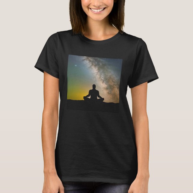 Meditation Enlightment Spiritual Yoga Transcendent T-Shirt (Vorderseite)