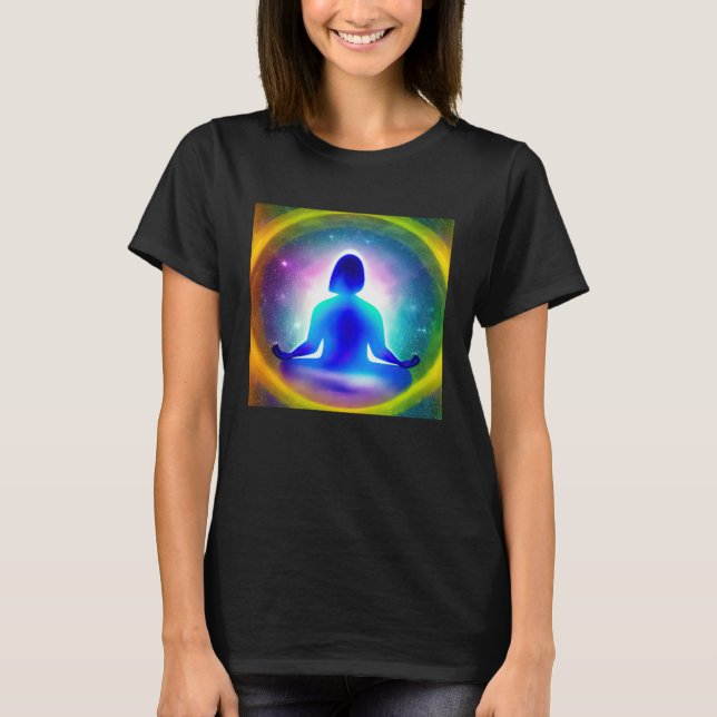 Meditation Enlightment Spiritual Yoga Transcendent T-Shirt (Vorderseite)
