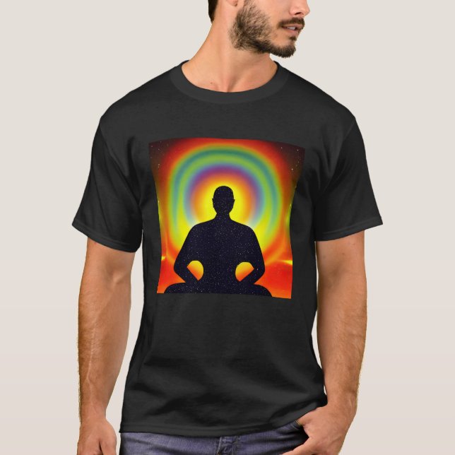 Meditation Enlightment Spiritual Yoga Transcendent T-Shirt (Vorderseite)