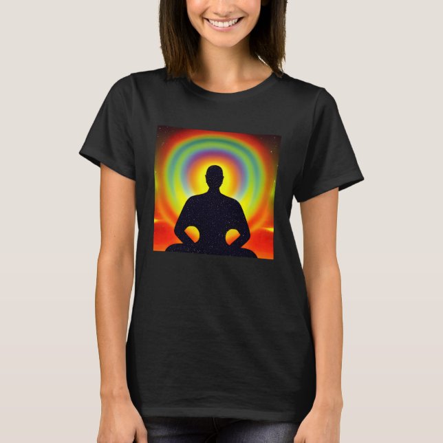 Meditation Enlightment Spiritual Yoga Transcendent T-Shirt (Vorderseite)