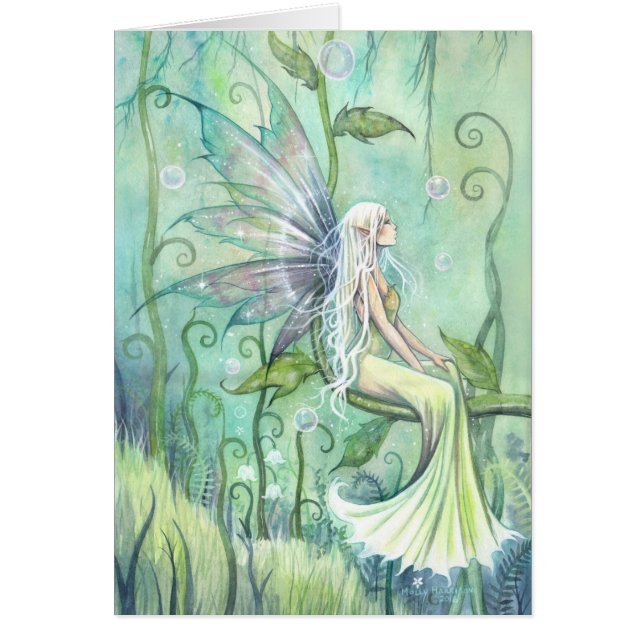 Meditation Faia in Green Garden Fantasy Art (Vorne)