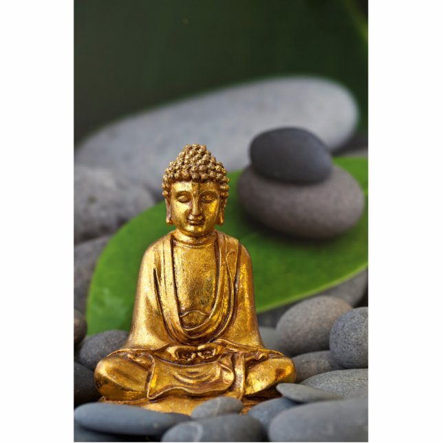 Meditation Freistehende Fotoskulptur (Vorne)