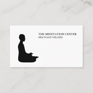 Meditation Gesundheit und Wellness Visitenkarte