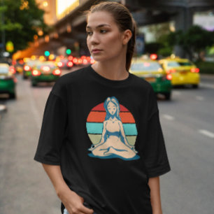 Meditation Girl Vintag T-Shirt