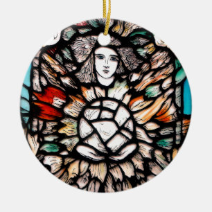 Meditation in Farben: Buntglas-Kunst und Spiritual Keramikornament