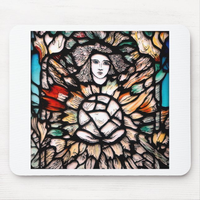 Meditation in Farben Mousepad (Vorne)