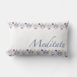 Meditation Inspiration Weiß Lendenkissen