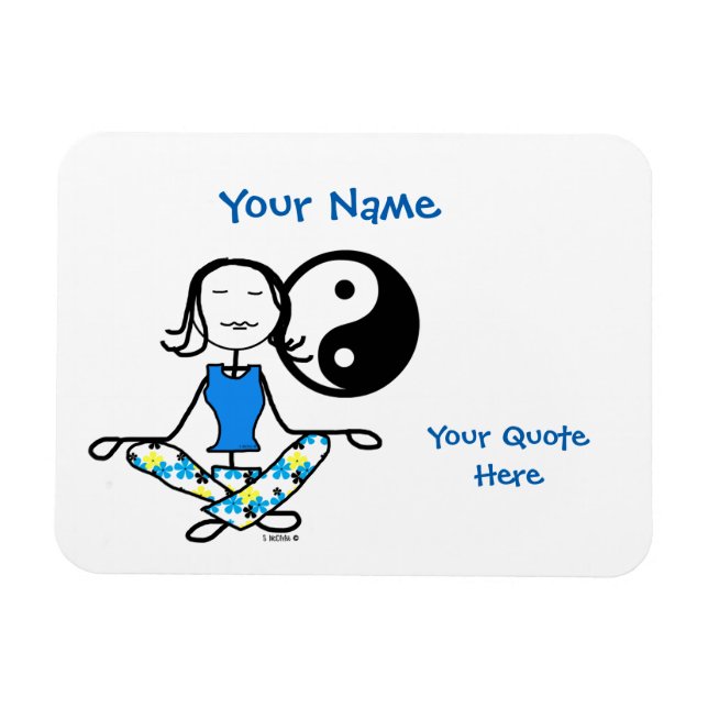 Méditation Karma Fridge Magnet (Horizontal)