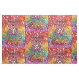 Méditation mignonne Yoga Tissu de chat