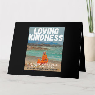 Meditation Monk Mindfulness Metta Liebenswürdigkei Karte