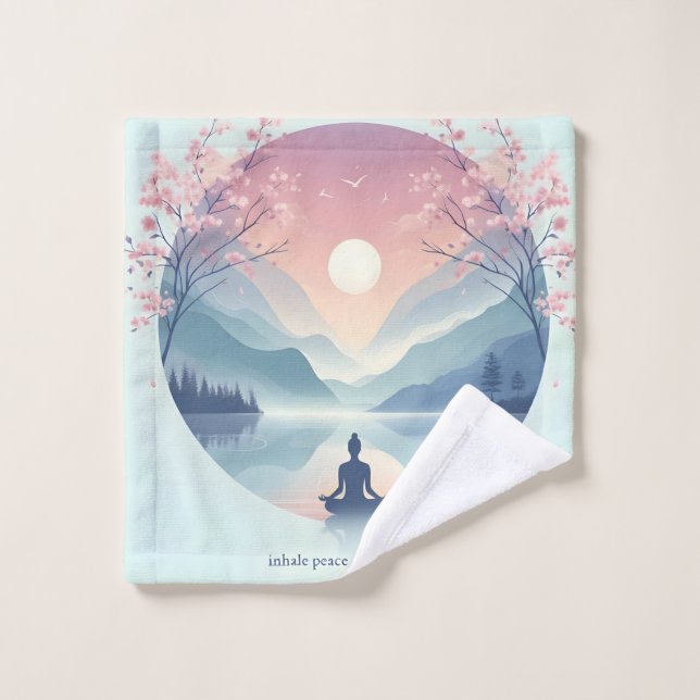Méditation nature apaisante (Gant de toilette)