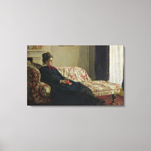 Meditation oder Madame Monet Claude Monets   Leinwanddruck