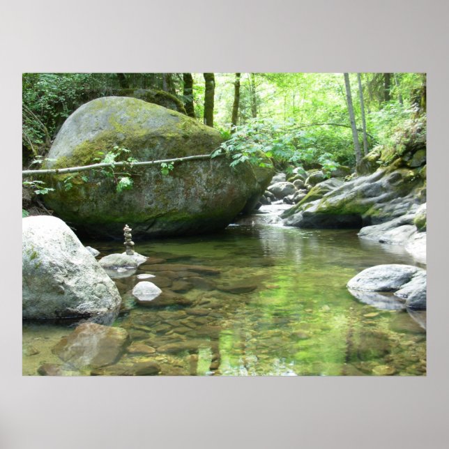 Meditation Pool print Poster (Vorne)